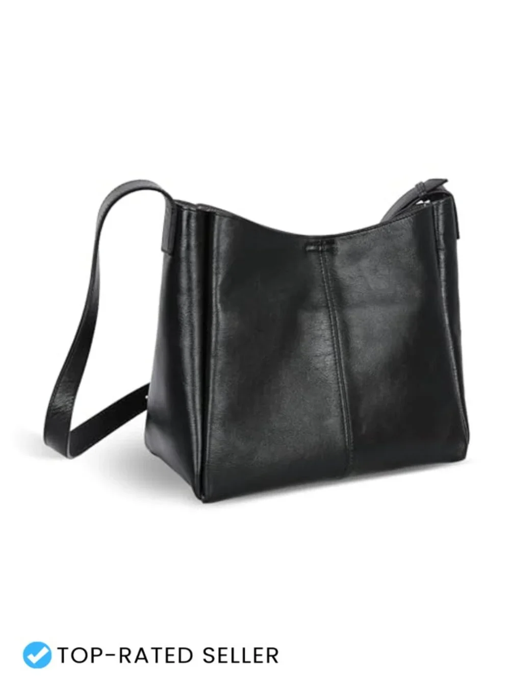 Genuine Leather Hobo Crossbody Purse with Adjustable Strap